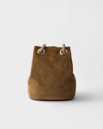 Small Prada Mariner suede bucket bag - Image 3